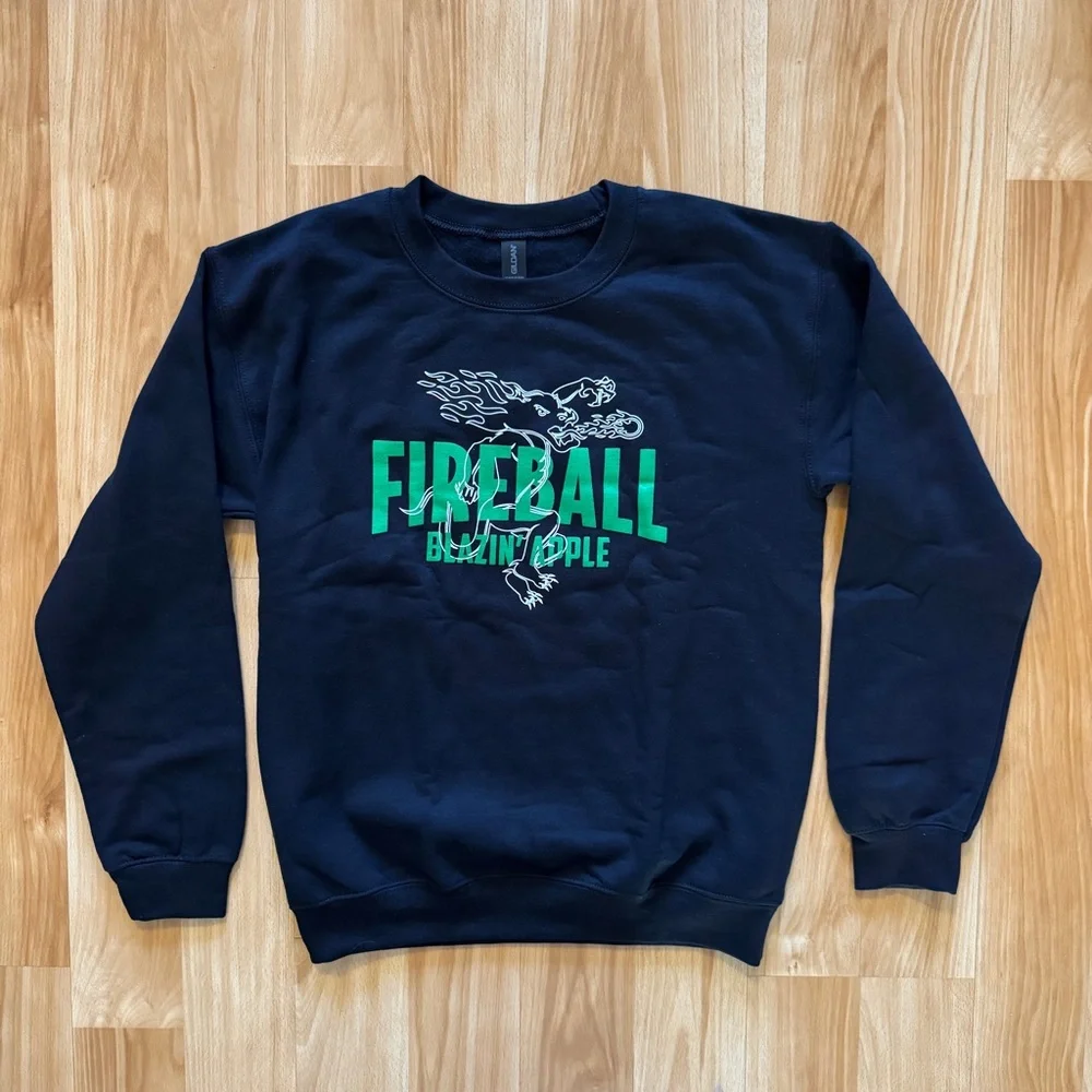 NEW- Fireball Blazin’ Apple Whiskey Sweatshirt Sweater- Unisex- Small - Picture 1 of 5